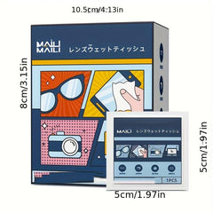 100pcs Eyeglasses Lens Wipes, Eyeglass Cleaner, Glasses Wipe