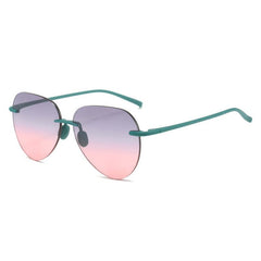 Plastic Rimless Frame Colorful Unisex Eyeglasses Sunglasses
