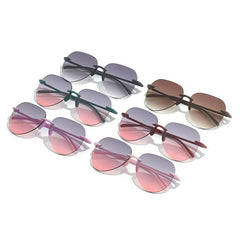 Plastic Rimless Frame Colorful Unisex Eyeglasses Sunglasses