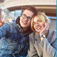 Anti Blue Light Reading Glasses with Pattern Print for Women