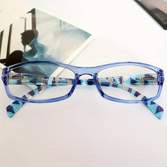 Anti Blue Light Reading Glasses with Pattern Print for Women