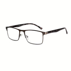 Single Pack Glasses PCQKBU Plastic Metal Brown Gray
