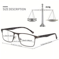 Single Pack Glasses PCQKBU Plastic Metal Brown Gray