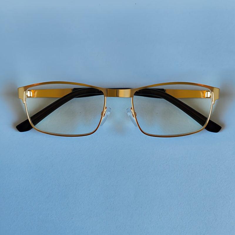 Metal Frame Light Blocking Spring Hinges Reading Glasses