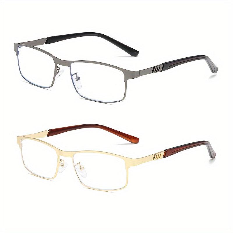 Metal Frame Light Blocking Spring Hinges Reading Glasses
