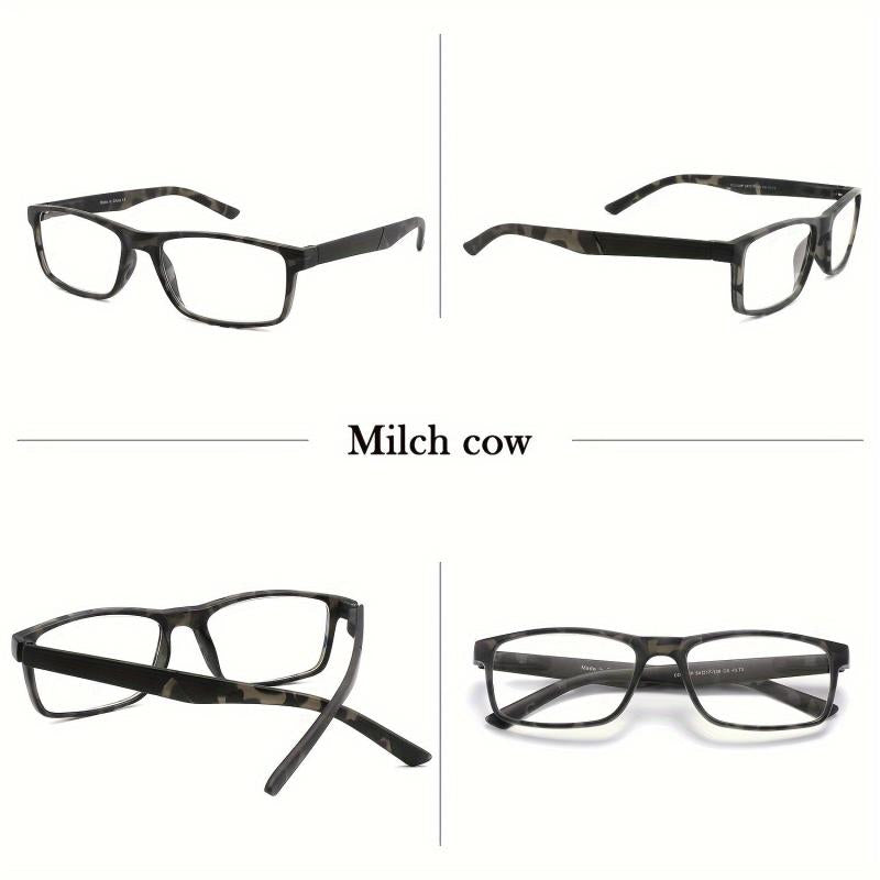 4pcs Reading Glasses Light Blocking Men Women Spring Hinge Computer Eyeglasses