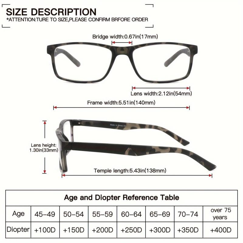 4pcs Reading Glasses Light Blocking Men Women Spring Hinge Computer Eyeglasses