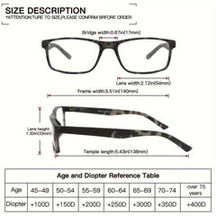 4pcs Reading Glasses Light Blocking Men Women Spring Hinge Computer Eyeglasses