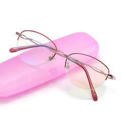 Metal Half Rim Round Lens Light Blocking Presbyopia Corrective Eyeglasses