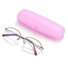 Metal Half Rim Round Lens Light Blocking Presbyopia Corrective Eyeglasses