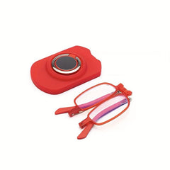 Folding Reading Glasses with Anti Light Mobile Phone Holder