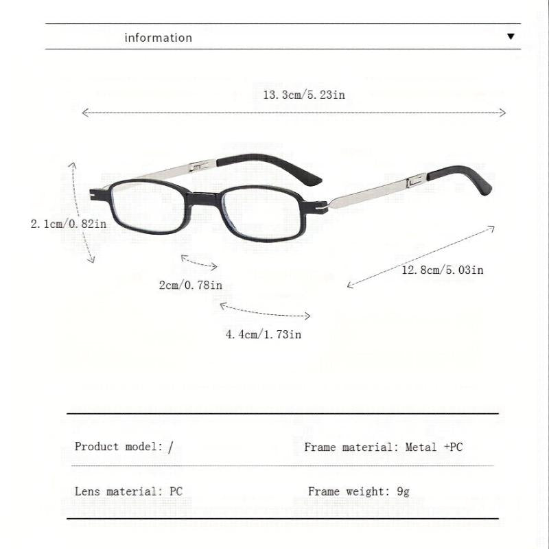 Folding Reading Glasses with Anti Light Mobile Phone Holder