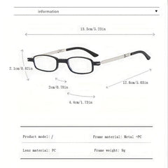 Folding Reading Glasses with Anti Light Mobile Phone Holder