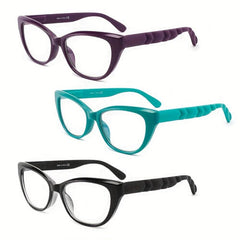 Cat Eye Readers Light Blocking Reading Glasses Soft Touching Coating