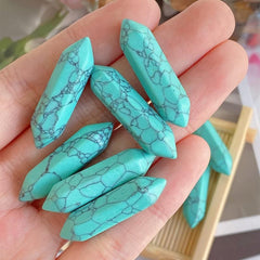 Green Turquoise Healing Crystals Wands Polished Tumbled Stones Bulk