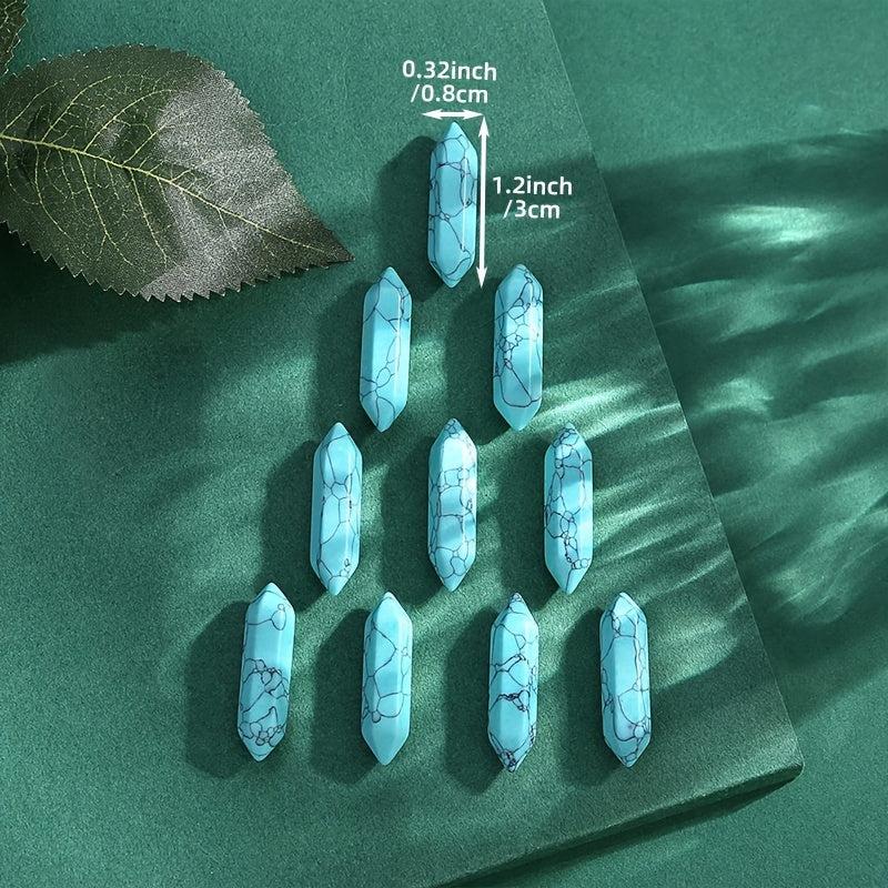 Green Turquoise Healing Crystals Wands Polished Tumbled Stones Bulk