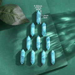 Green Turquoise Healing Crystals Wands Polished Tumbled Stones Bulk