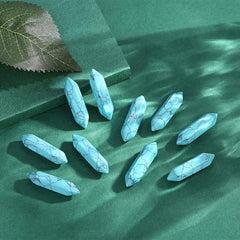 Green Turquoise Healing Crystals Wands Polished Tumbled Stones Bulk