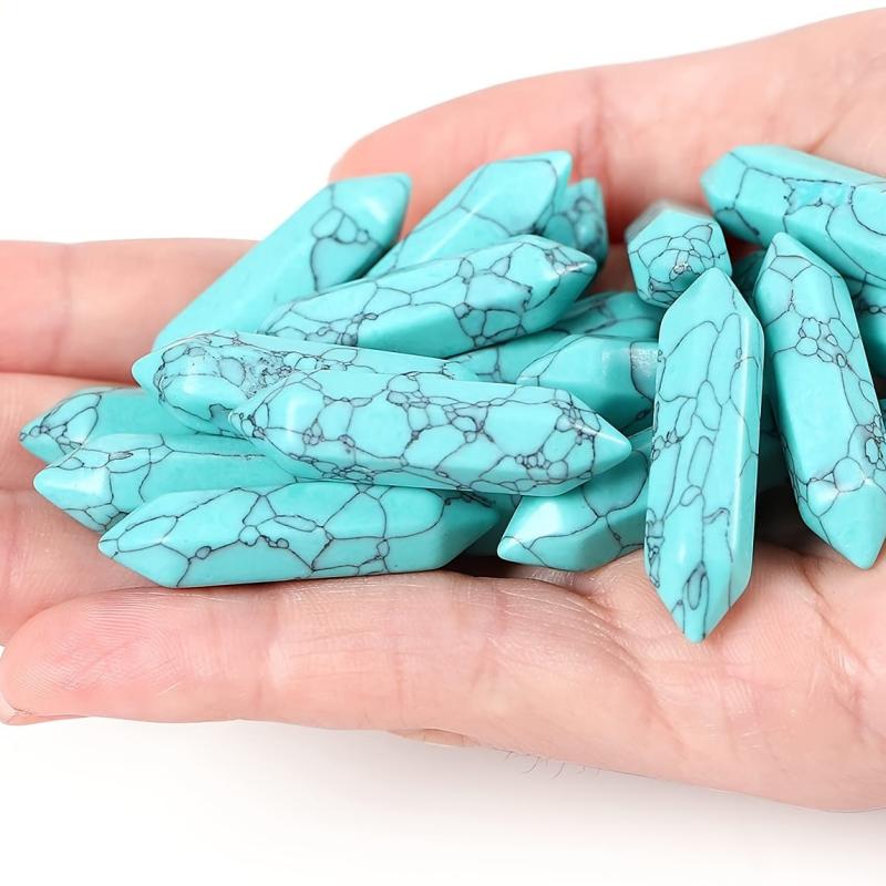 Green Turquoise Healing Crystals Wands Polished Tumbled Stones Bulk