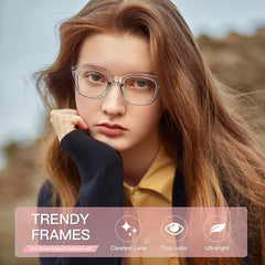 Fashionable Square Computer Readers Reduce Glare