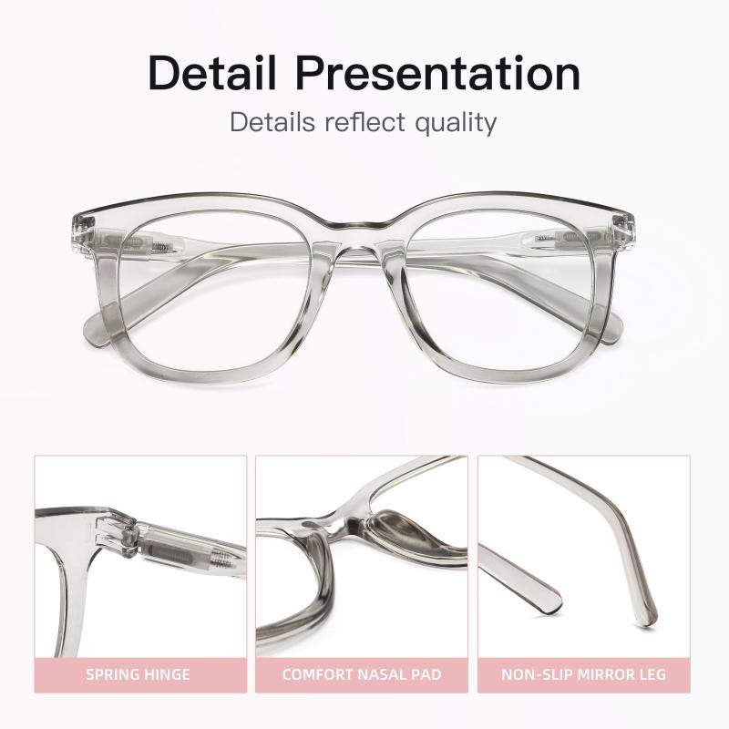 Fashionable Square Computer Readers Reduce Glare