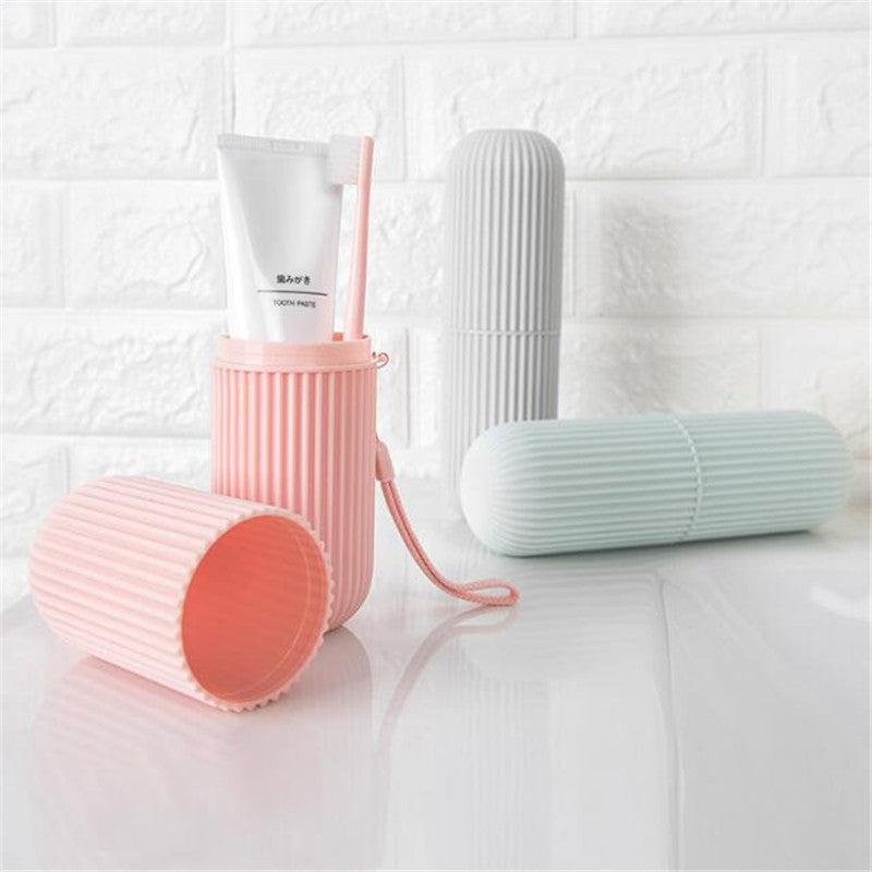 1pc Portable Toothbrush Storage Container Box Gargle Cup