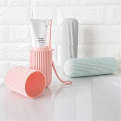 1pc Portable Toothbrush Storage Container Box Gargle Cup