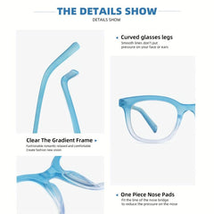 4pcs Women's Funky Reading Glasses Light Blocking