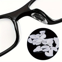 10Pairs Non-slip D-shaped Silicone Glasses Nose Pads