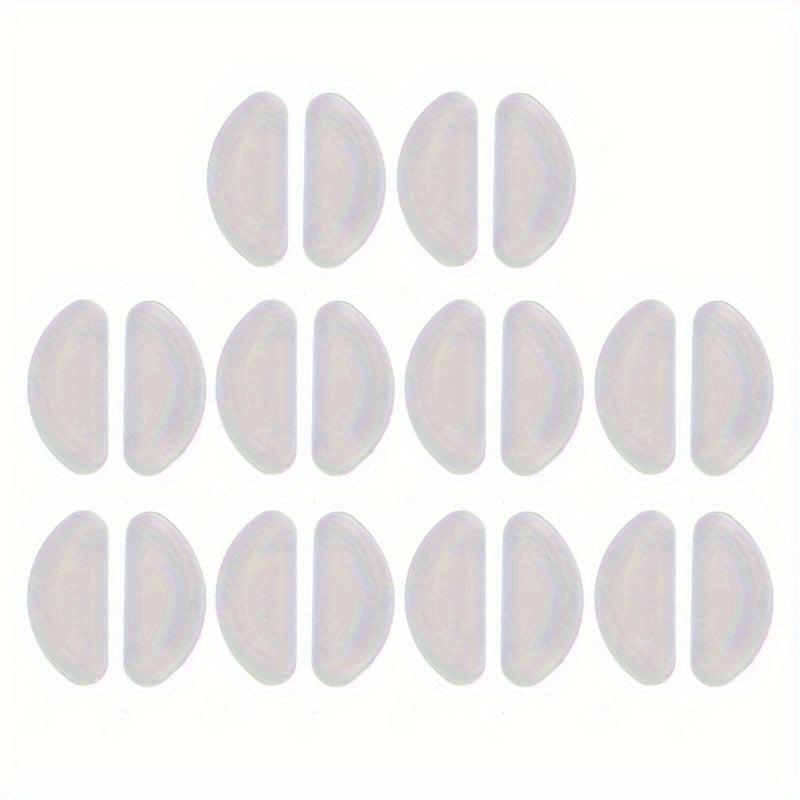 10Pairs Non-slip D-shaped Silicone Glasses Nose Pads