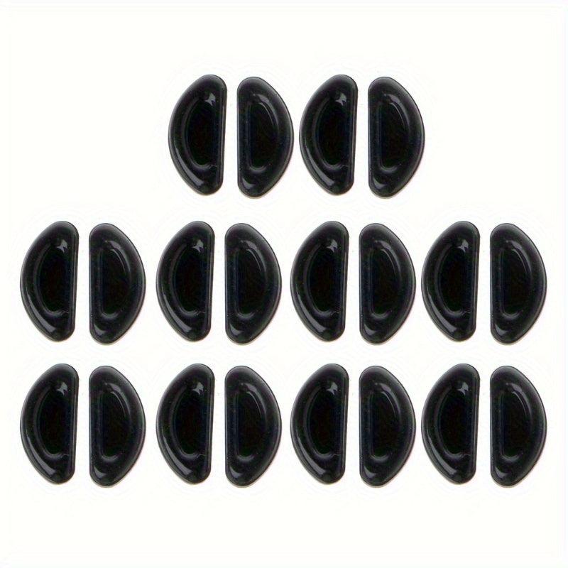 10Pairs Non-slip D-shaped Silicone Glasses Nose Pads
