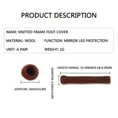 Soft Knitting Fabric Eyeglasses Foot Cover Temple Tips Sleeve Retainer