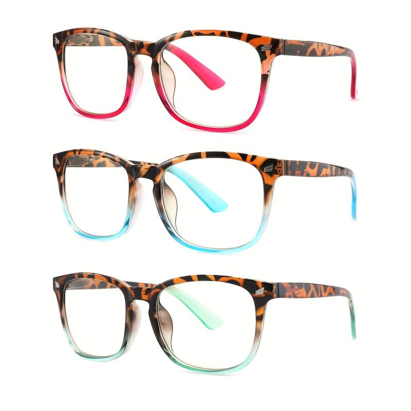 Square Light Blocking Reading Glasses for Women Men