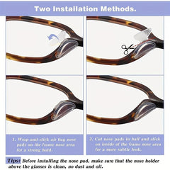 5Pairs Clear Eyeglass Nose Pads Anti-slip Silicone Glasses Sunglass