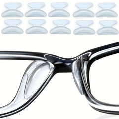 5Pairs Clear Eyeglass Nose Pads Anti-slip Silicone Glasses Sunglass