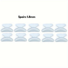 5Pairs Clear Eyeglass Nose Pads Anti-slip Silicone Glasses Sunglass