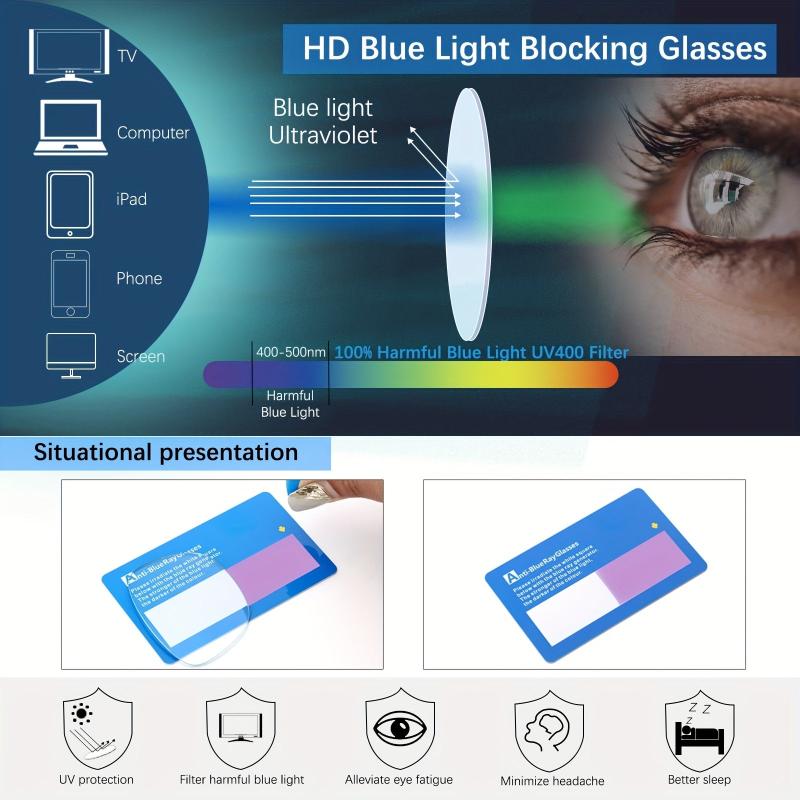 4-Pack Metal Spring Hinges Reading Glasses Anti Eye Fatigue Readers
