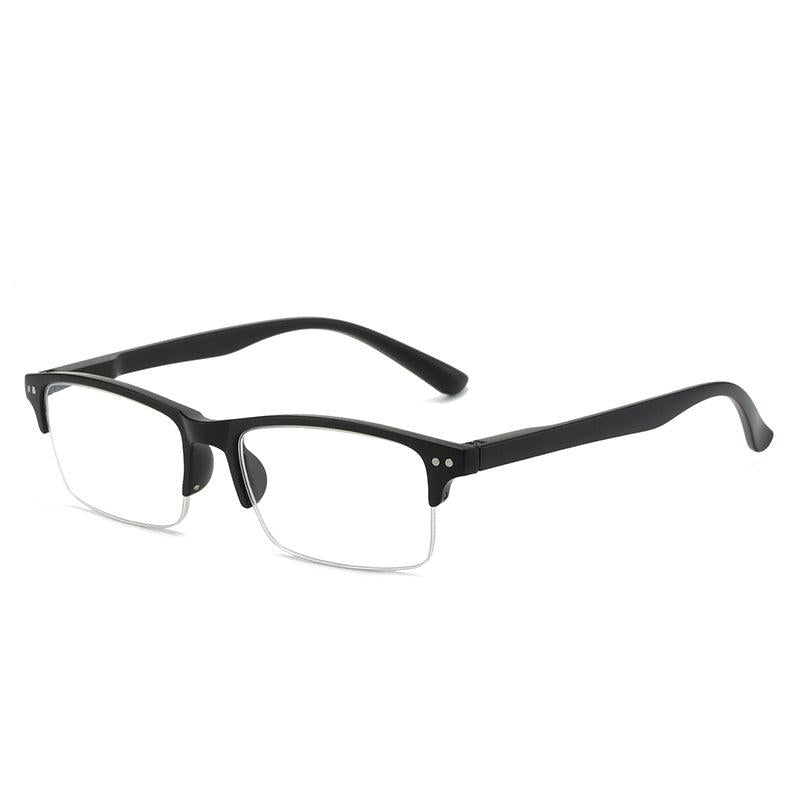 Half Rim Frame Light Blocking Presbyopia Male Female Unisex Reading Glasses