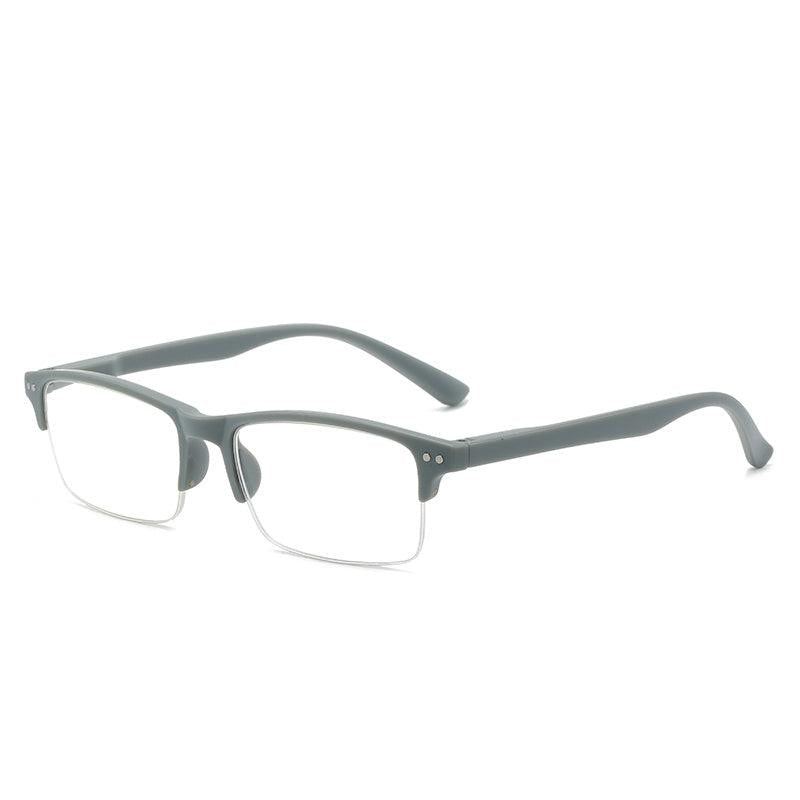 Half Rim Frame Light Blocking Presbyopia Male Female Unisex Reading Glasses