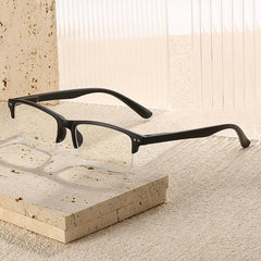 Half Rim Frame Light Blocking Presbyopia Male Female Unisex Reading Glasses