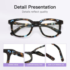 3Pack Square Computer Readers Light Blocking Glasses