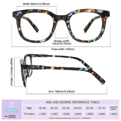3Pack Square Computer Readers Light Blocking Glasses