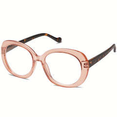 Vintage Oversized Women's Reading Glasses Round Anti Light Glasses