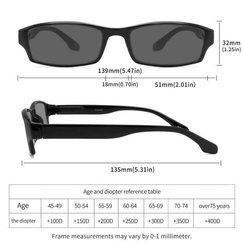 Unisex Spring Hinged Light Reading Glasses