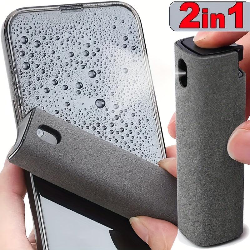 2 in 1 Fiber Screen Cleaner Spray Set - Clean Mobile Phone & Computer
