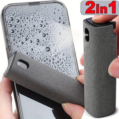 2 in 1 Fiber Screen Cleaner Spray Set - Clean Mobile Phone & Computer