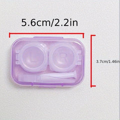 Portable Mini Lens Case Storage Box with Tweezers