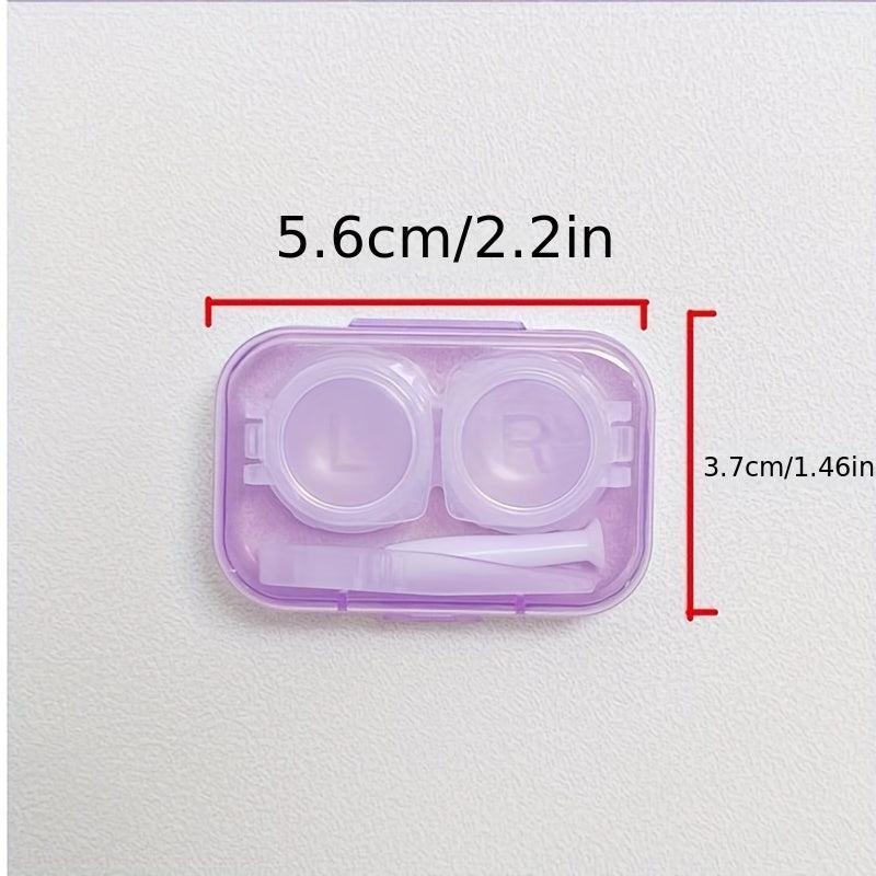 Portable Mini Lens Case Storage Box with Tweezers