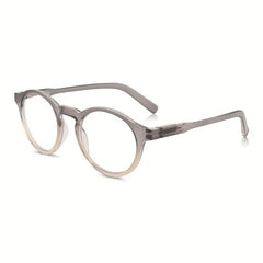 Round Unisex Readers Light Blocking Glasses Spring Hinge Comfort Eyeglasses