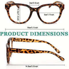 Retro Oversized Spring Hinge Reading Glasses For Women Men Large Lens Readers